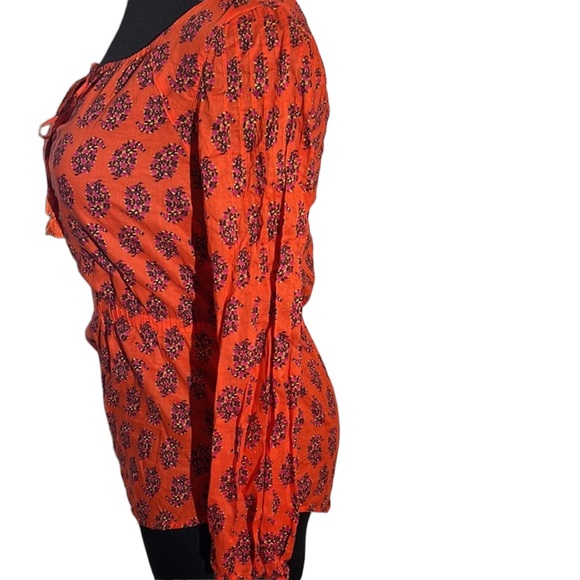 Tory Burch long sleeved multi color top. Size 6.  Absolutely beautiful - Picture 7 of 14